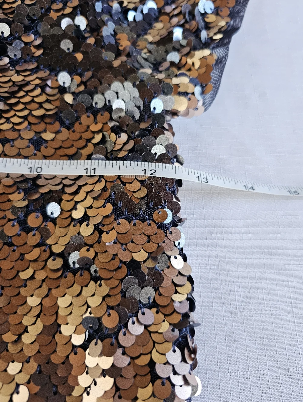 Gap Kids Mini Shift Dress Girls Small Copper & Navy Sequin Lined Cocktail Party